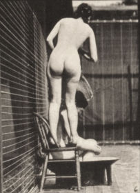 Plate 407 Woman pouring a bucket of water over another woman — figure reference